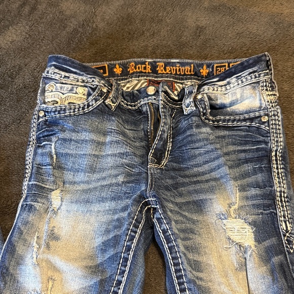 Rock Revival Faded Indigo Jeans - Picture 1 of 8